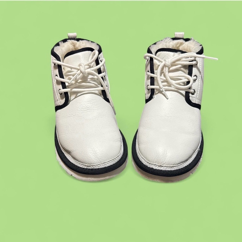 UGG Men's Boots in White with Black Trim
